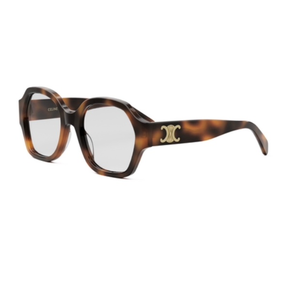 Celine CL50134I 053 Triomphe Havan Gold Eyeglasses Frames 50134i